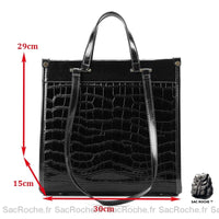 Sacs Main Femme Hiver Nouveauté 2017 - modèle Noir - Sac Roche ™