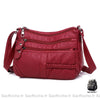 Superbe Sac Bandoulière Femme Cuir Rouge Sac À Main Femme